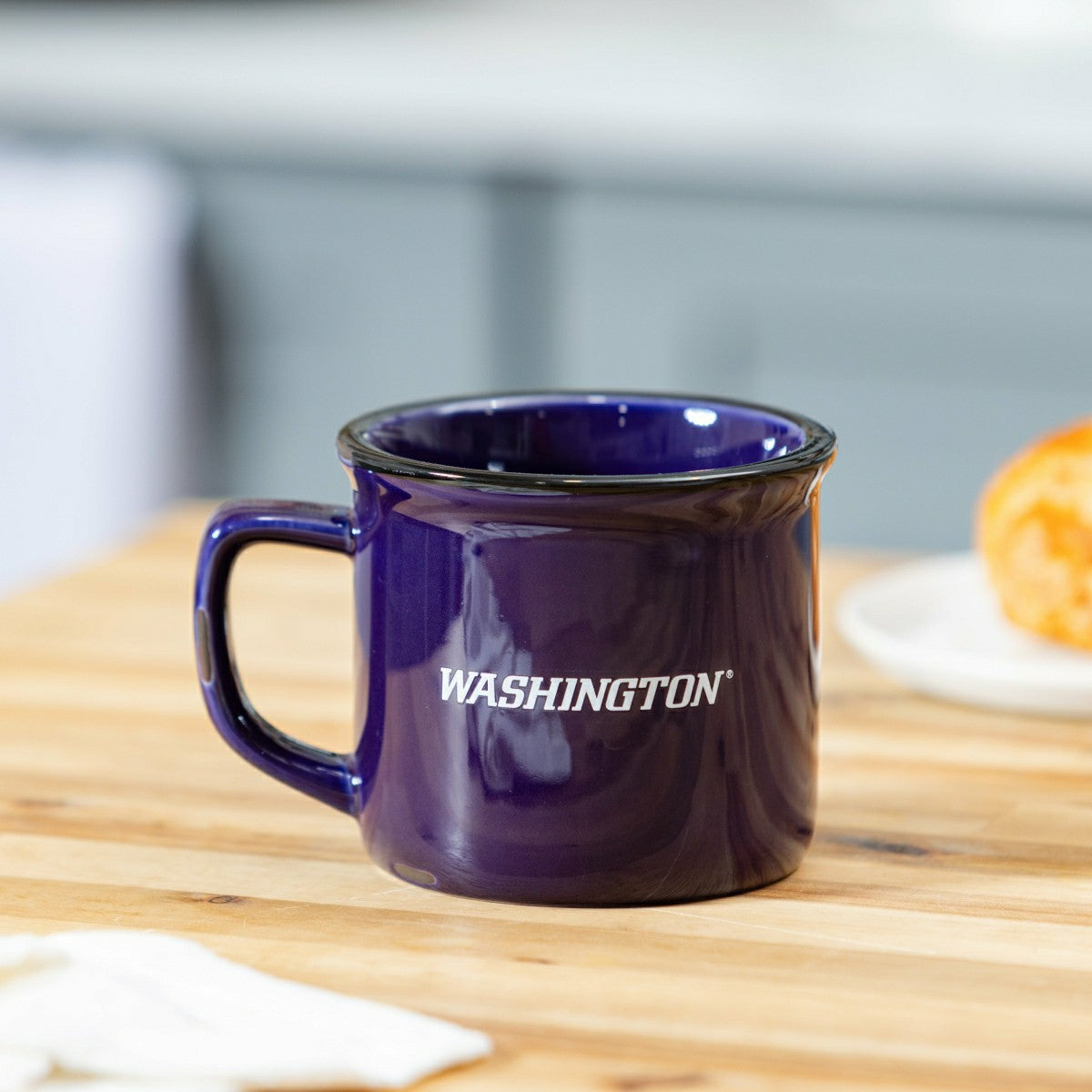 University of Washington Ceramic Camp Cup with Enamel Finish, 14oz