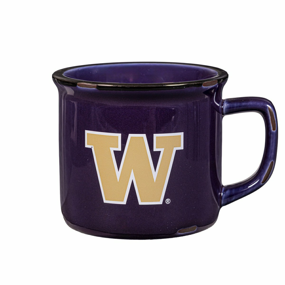 University of Washington Ceramic Camp Cup with Enamel Finish, 14oz
