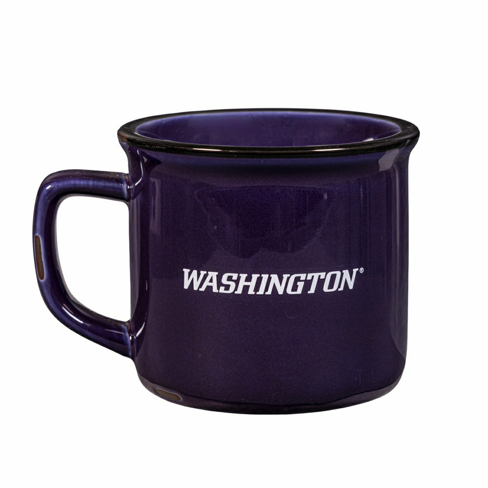 University of Washington Ceramic Camp Cup with Enamel Finish, 14oz