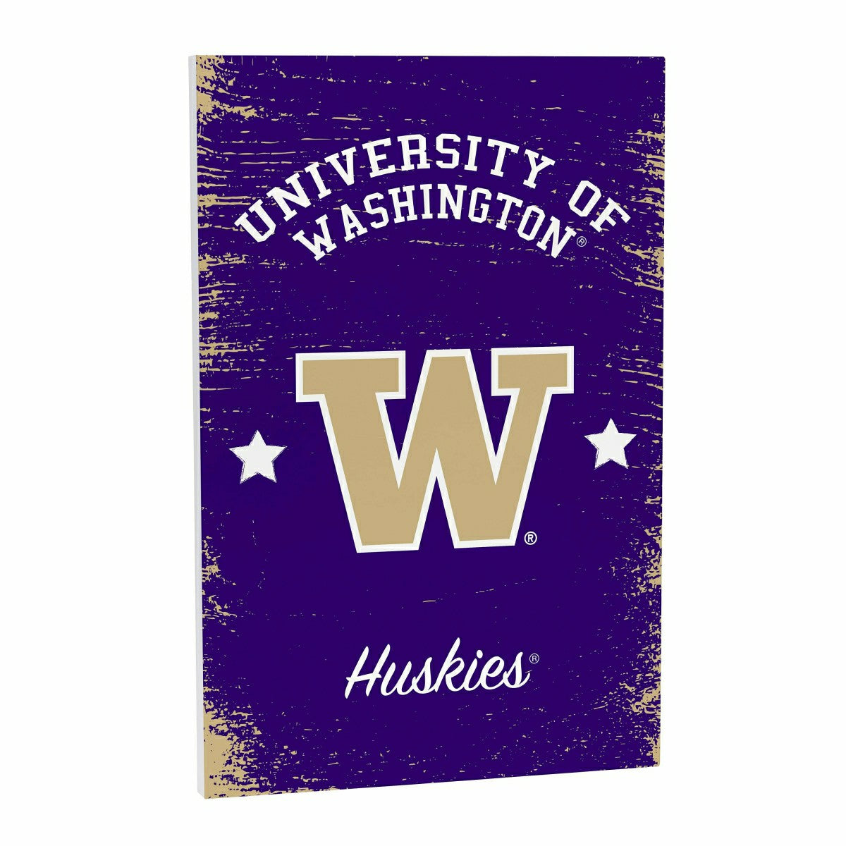 University of Washington Wood Wall Sign, 16x24