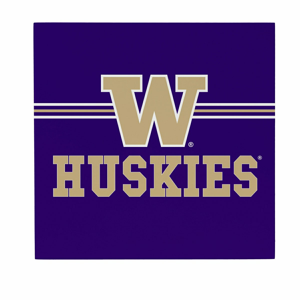 University of Washington Wood Wall Sign, 12x12