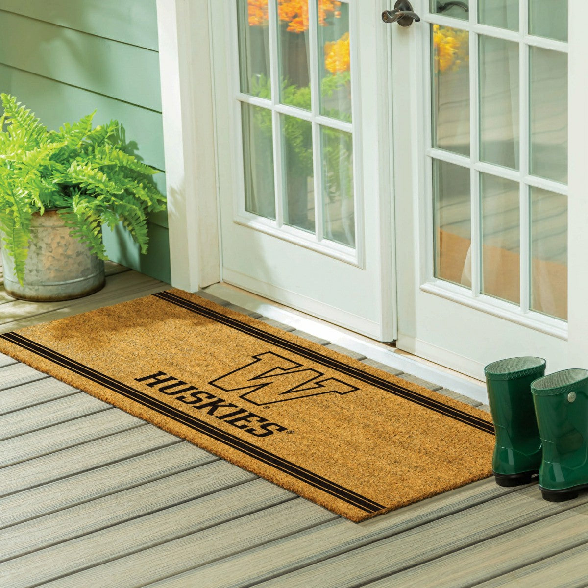 University of Washington Extra Large One Color Coir Mat, 60"x24"