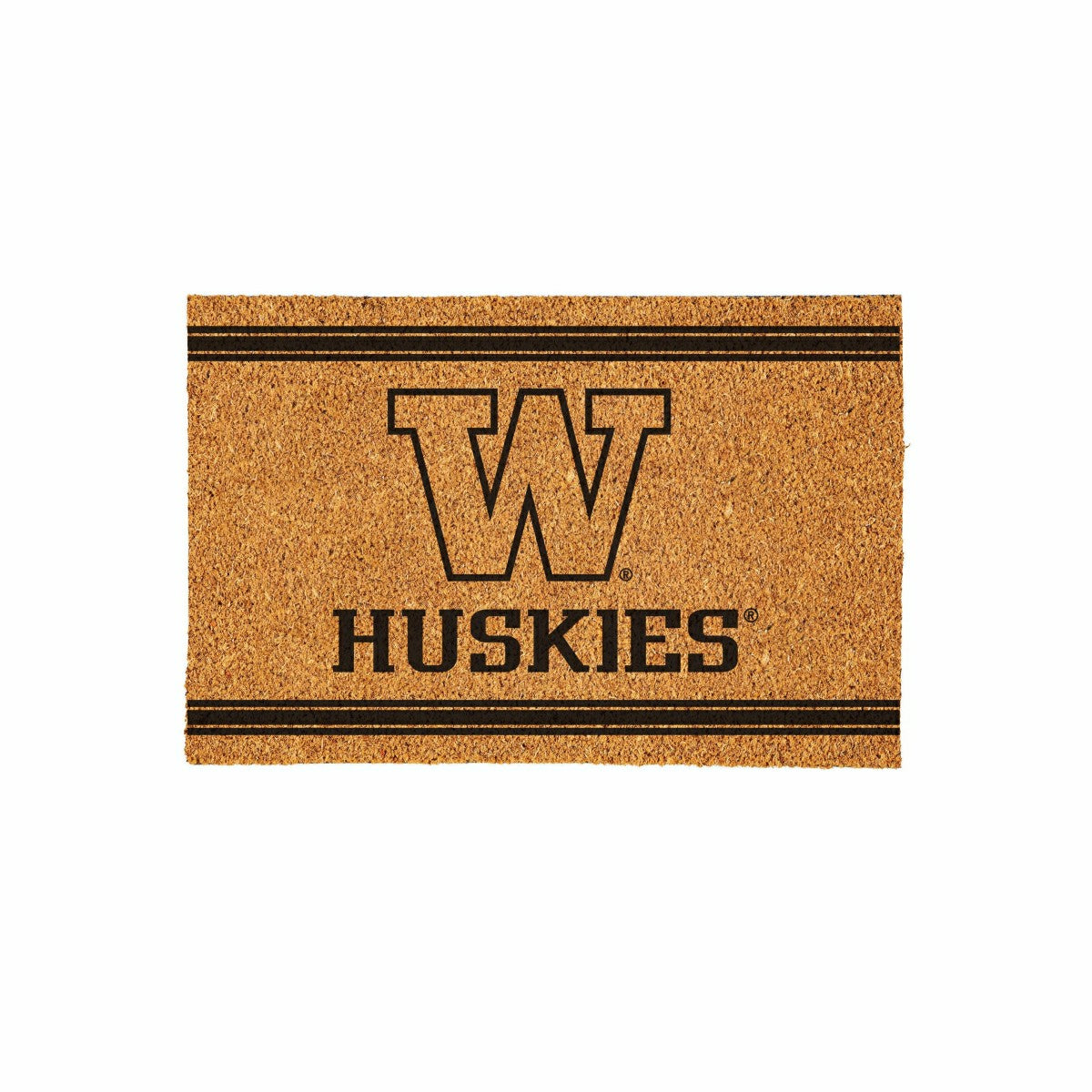 University of Washington Large One Color Coir Mat, 36"x24"