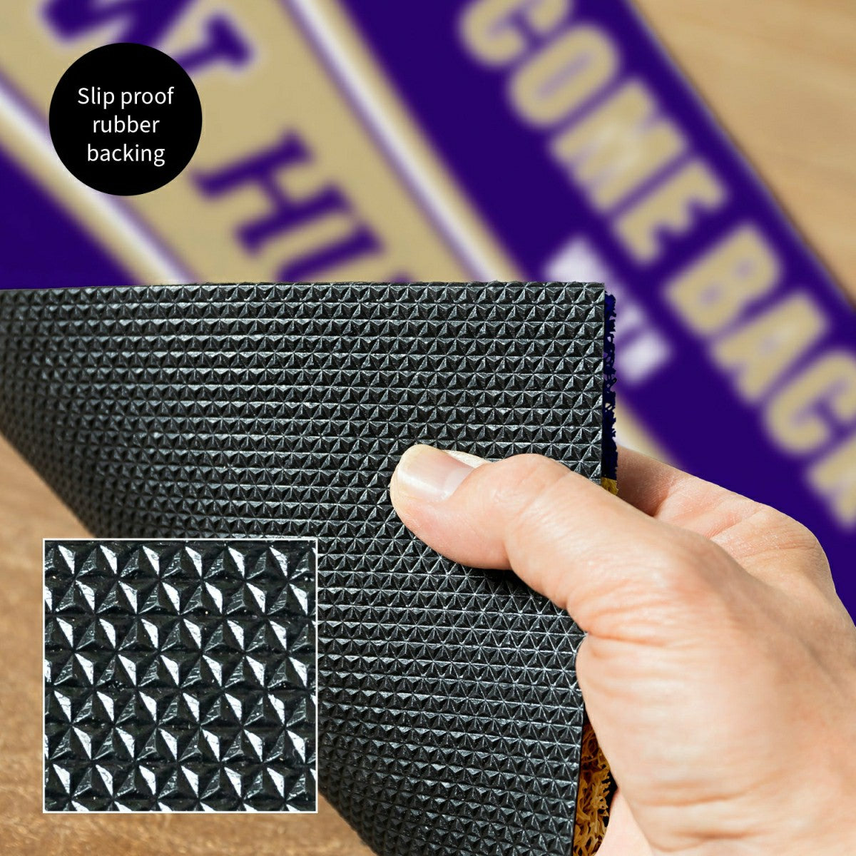 28" x 16" PVC Trapper Mat, Come Back with Tickets, University of Washi