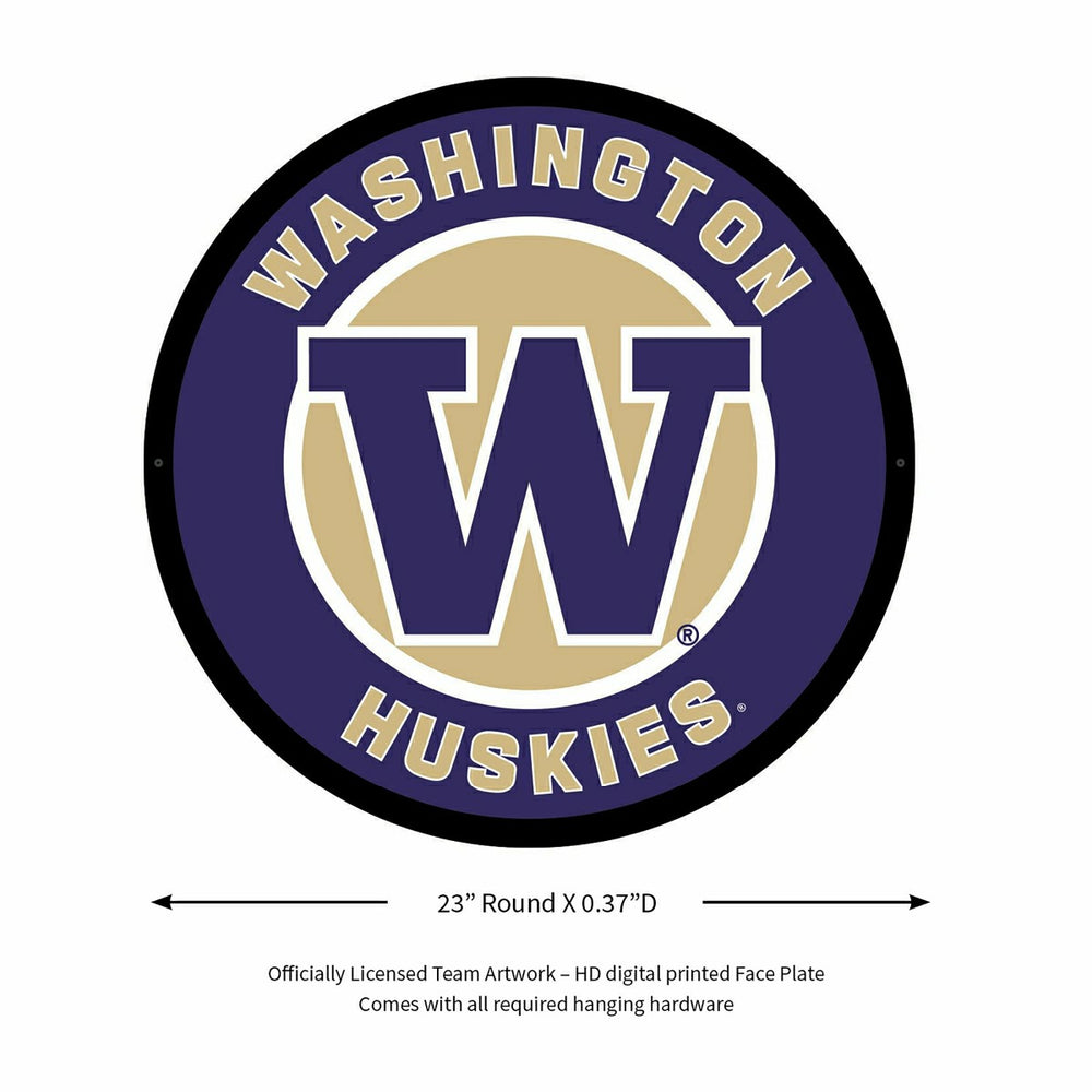 LED Wall Decor, Round, University of Washington
