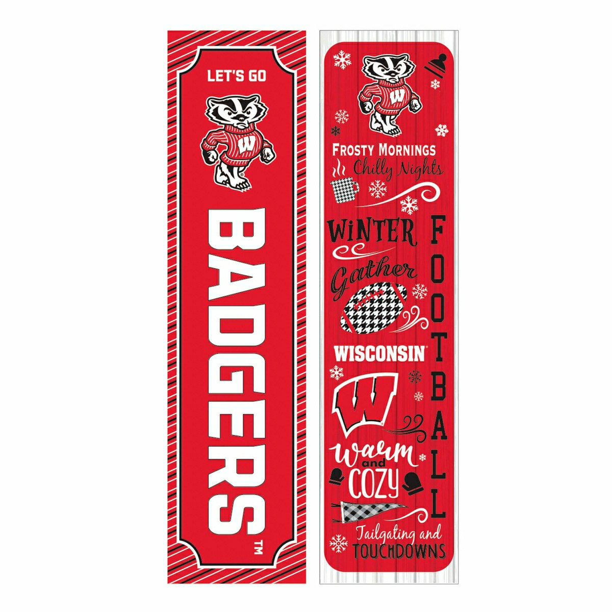 46" Double Sided Leaner, University of Wisconsin-Madison, Winter Seaso
