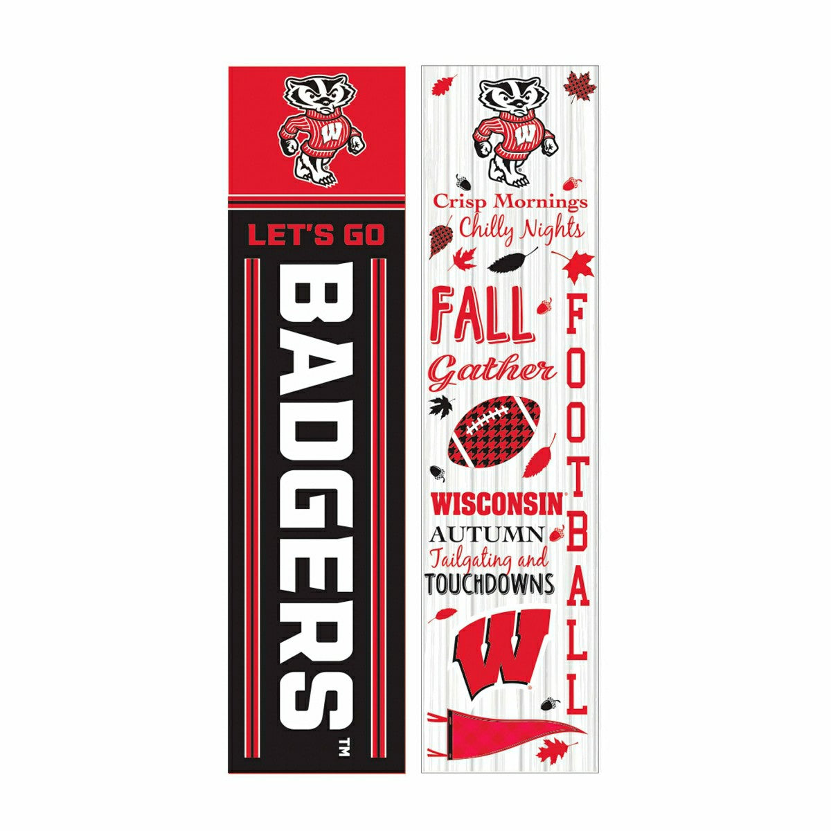 46" Double Sided Leaner, University of Wisconsin-Madison, Fall Seasona