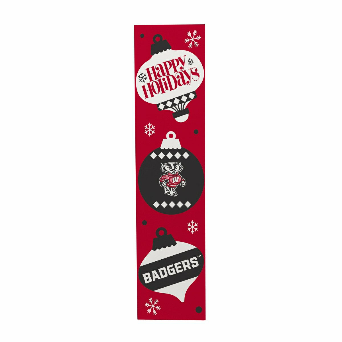 47" Double Sided Leaner, University of Wisconsin-Madison, Christmas