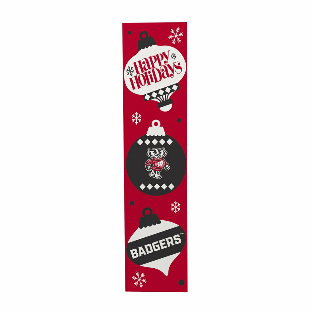 47" Double Sided Leaner, University of Wisconsin-Madison, Christmas