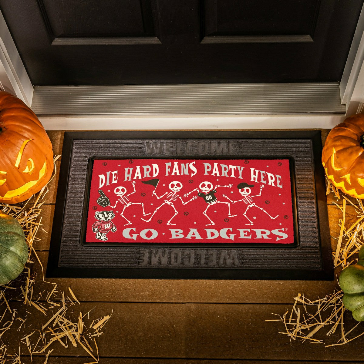 University of Wisconsin-Madison Flocked Coir Halloween Sassafras Switc