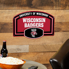 University of Wisconsin-Madison USA Embossed Steel Wall Sign, 11" x 17