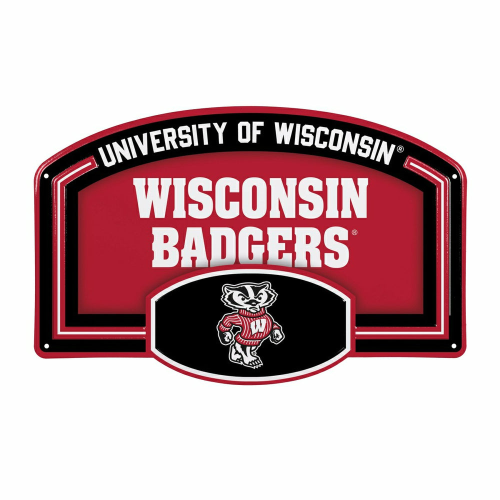 University of Wisconsin-Madison USA Embossed Steel Wall Sign, 11" x 17