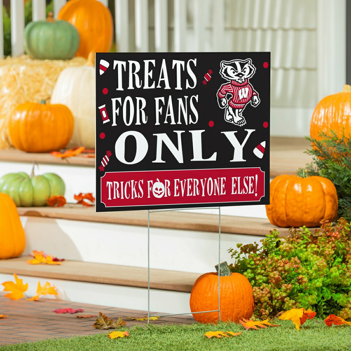 University of Wisconsin-Madison Yard Sign, Halloween Treats for Fans