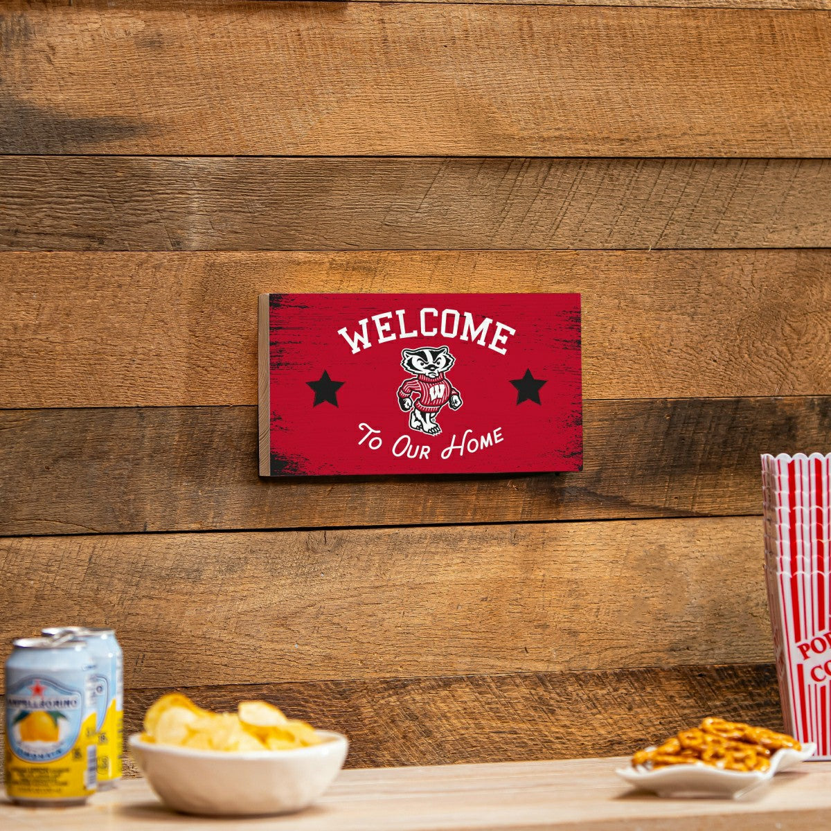 University of Wisconsin-Madison Wood Wall Sign, 6x11