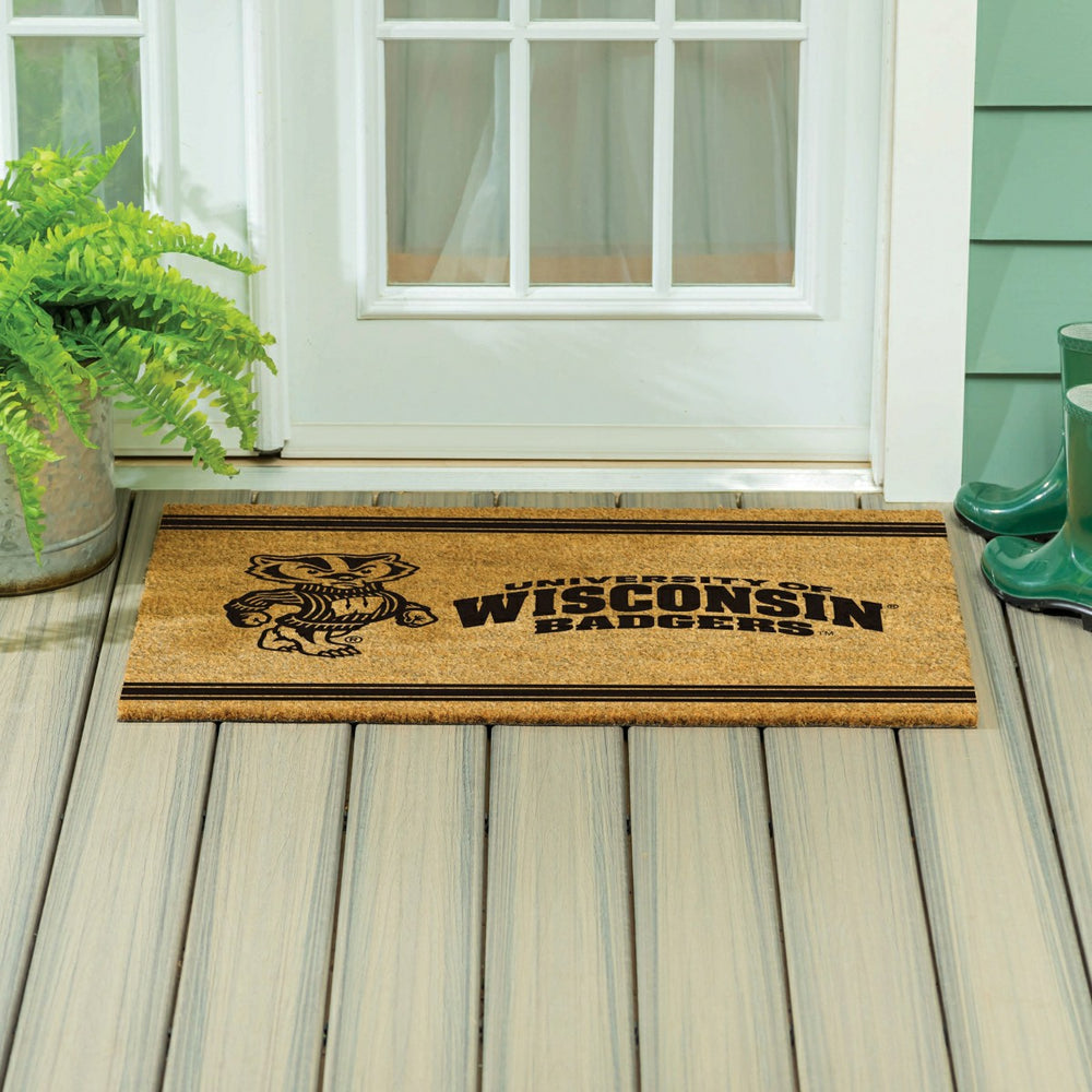 University of Wisconsin-Madison Large One Color Coir Mat, 36"x24"