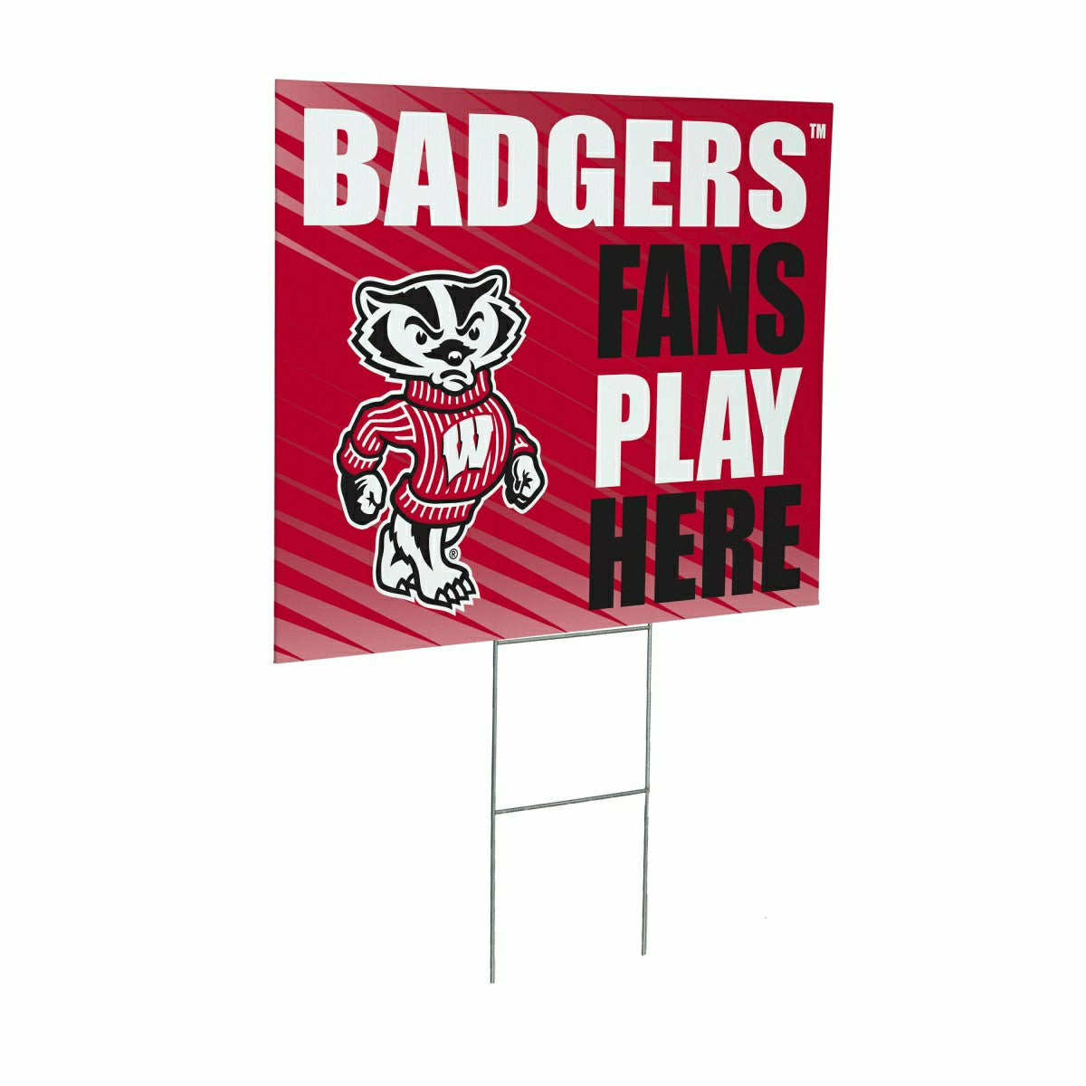 University of Wisconsin-Madison Coroplast Yard Sign "Fans Play Here"