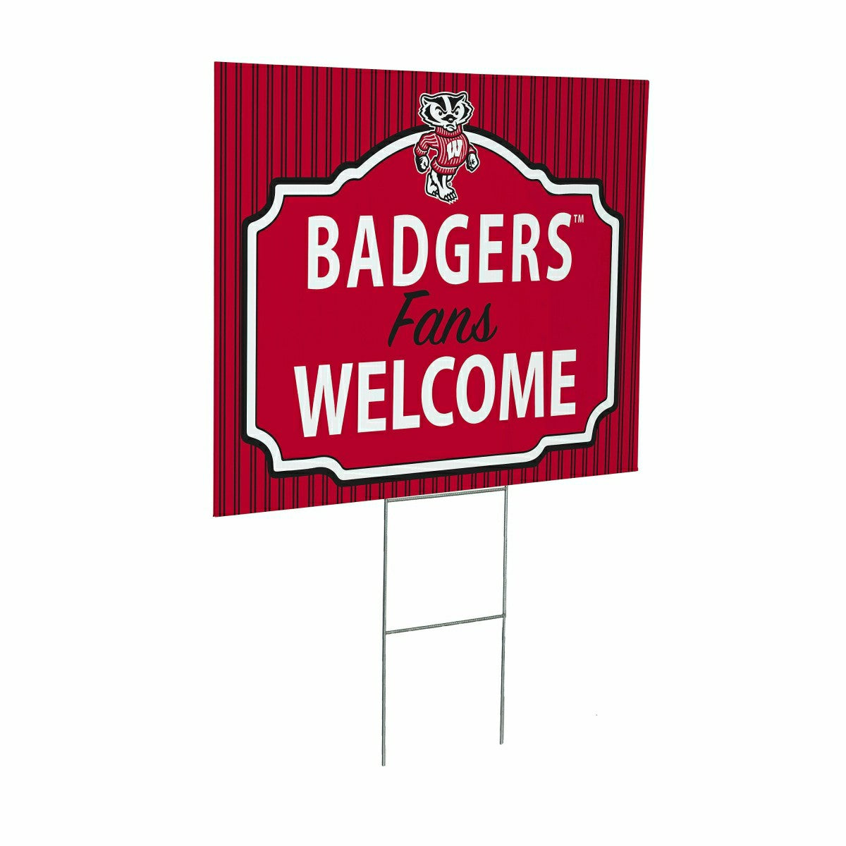 University of Wisconsin-Madison Coroplast Yard Sign, "Fans Welcome"
