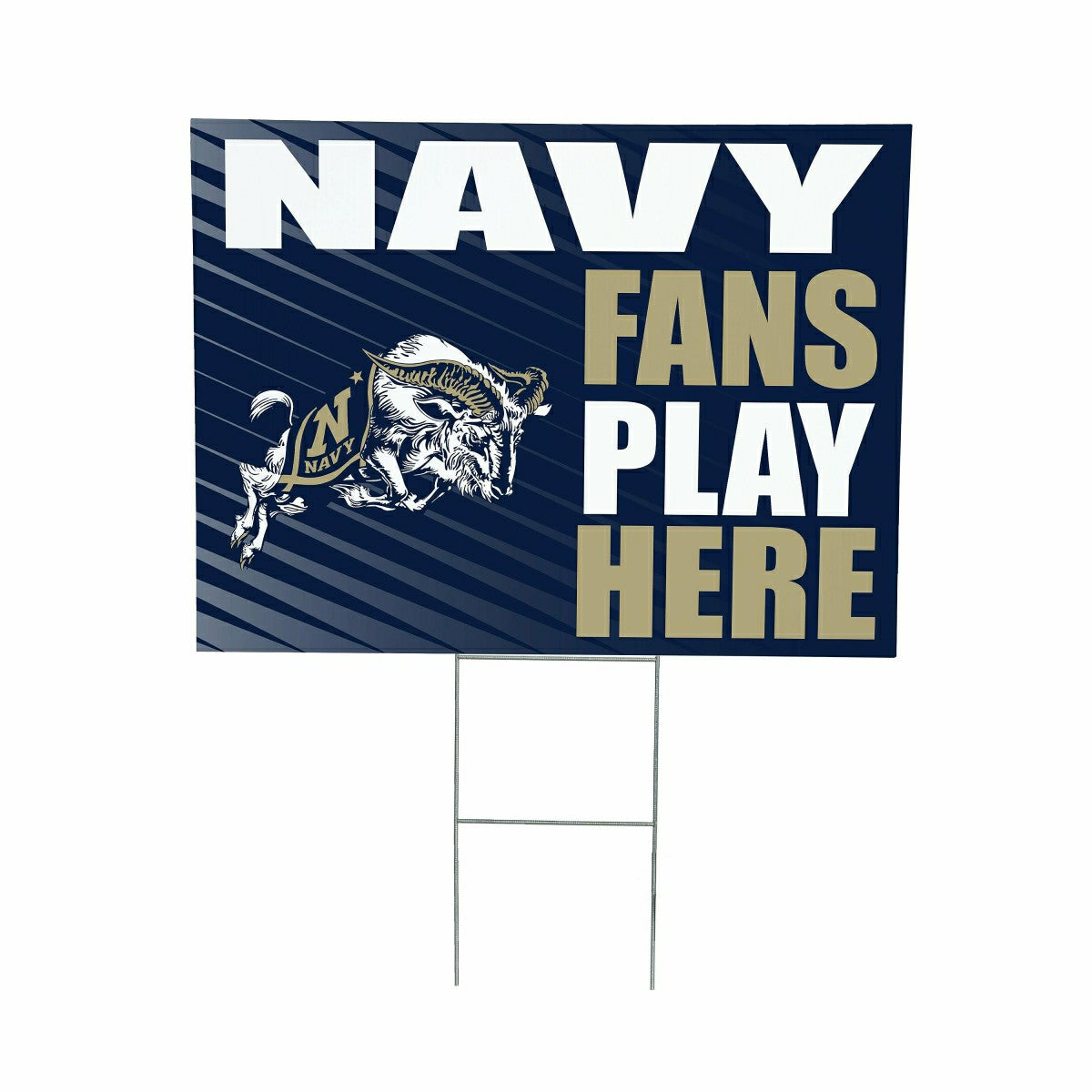 US Naval Academy Coroplast Yard Sign "Fans Play Here"