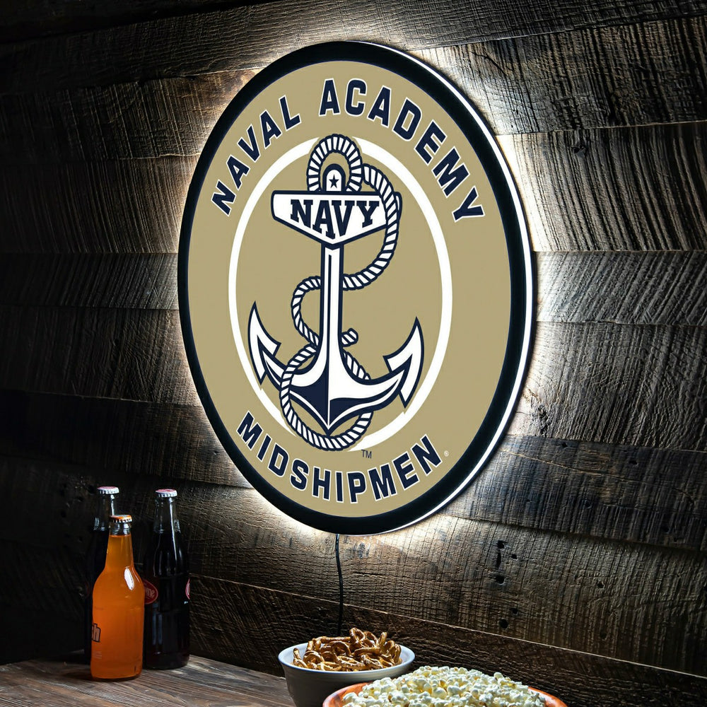 LED Wall Decor, Round, US Naval Academy