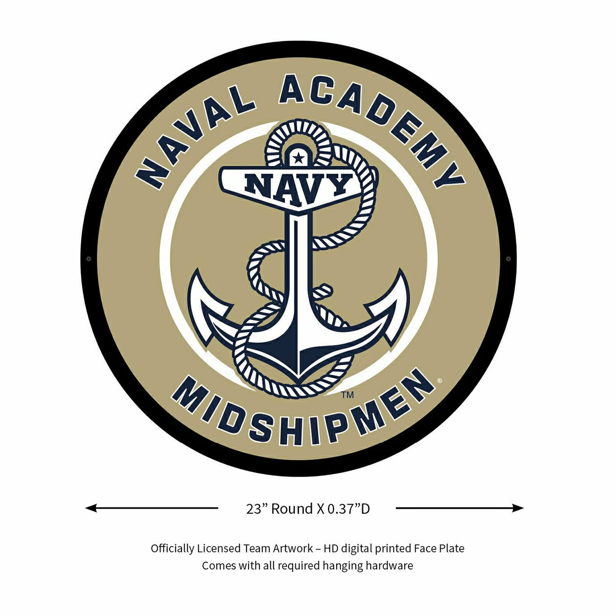 LED Wall Decor, Round, US Naval Academy