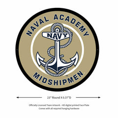 LED Wall Decor, Round, US Naval Academy