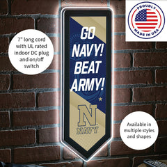 LED Wall Decor, Pennant, US Naval Academy