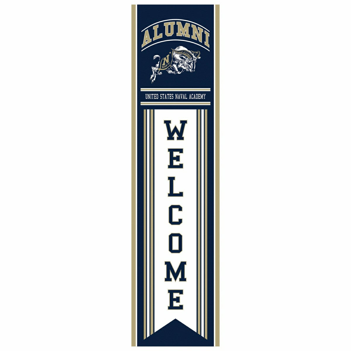 US Naval Academy Alumni Single Sided Large Leaner, 46"