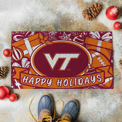 Virginia Tech Holiday PVC Mat, 28"x16"