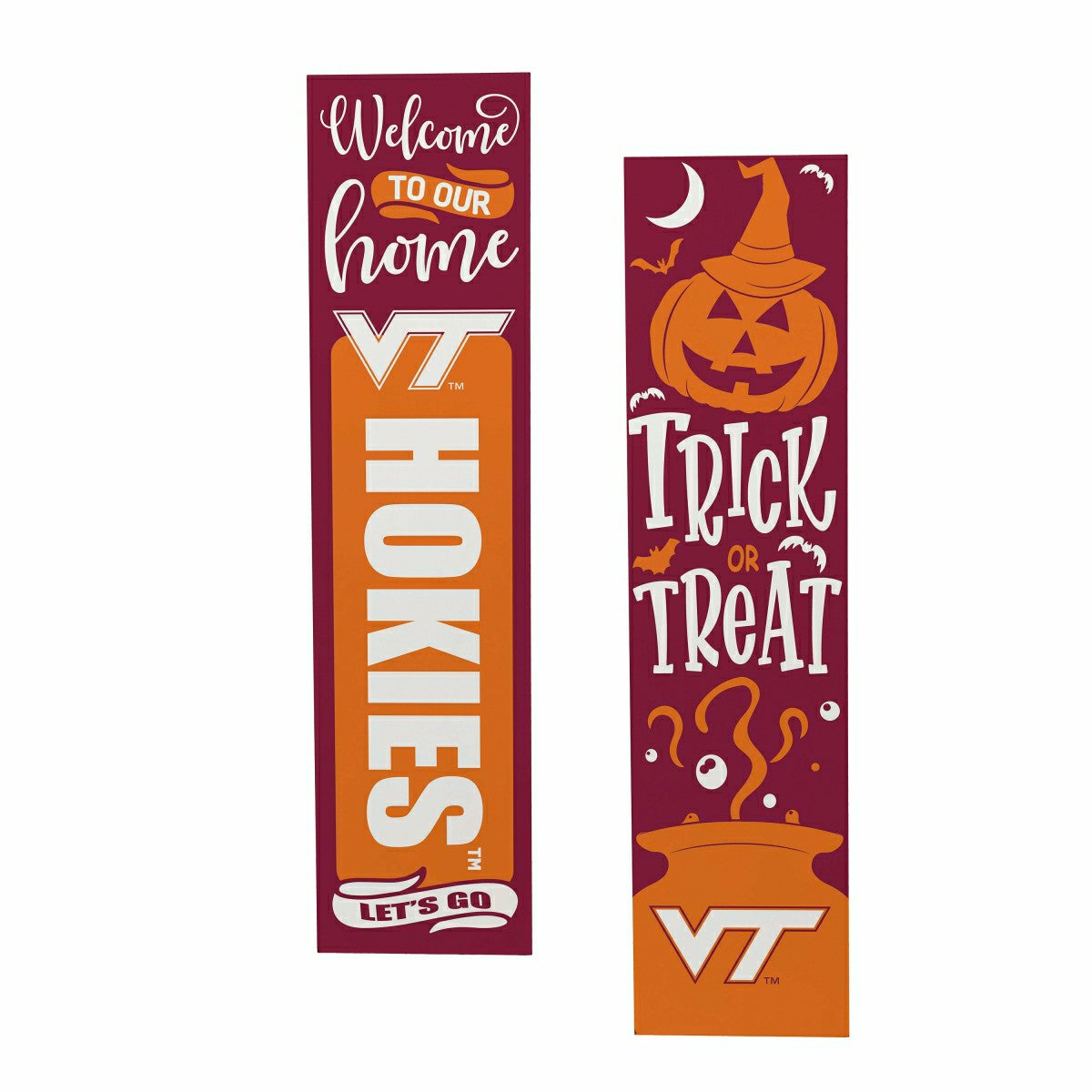 47" Double Sided Leaner, Virginia Tech, Halloween