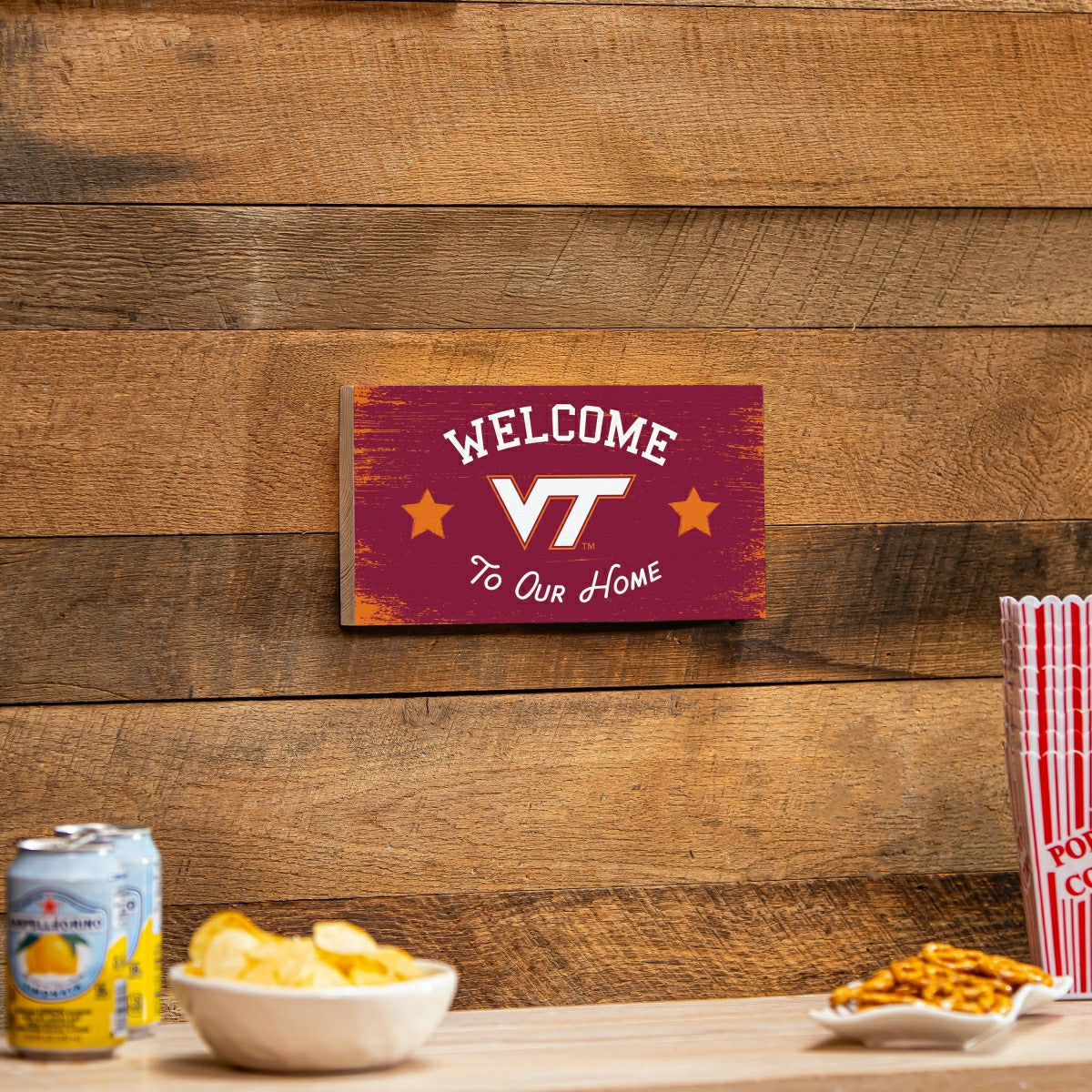 Virginia Tech Wood Wall Sign, 6x11