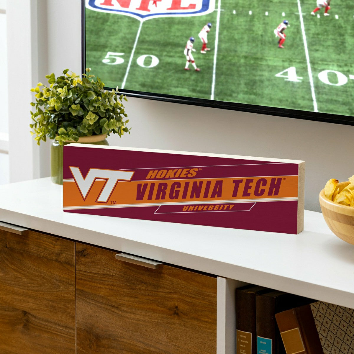 Virginia Tech Mantle Sign, Down Home Fans, 5x18