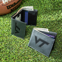 Virginia Tech, Bi-Fold and Tri-Fold Wallet Gift Set, Black