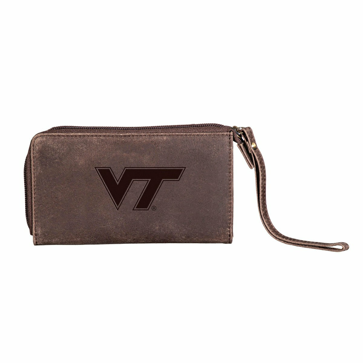 Wristlet Wallet, Brown, Virginia Tech