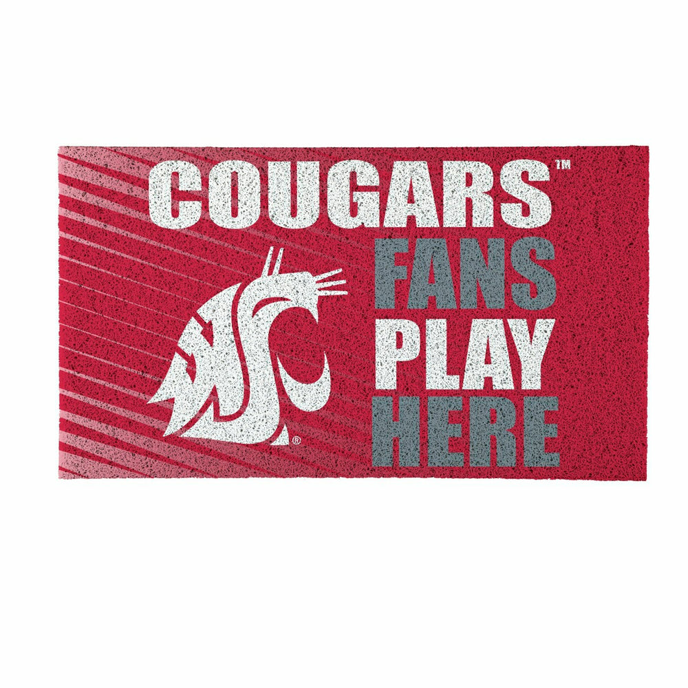 Washington State University Fan Mat, 28"x16"