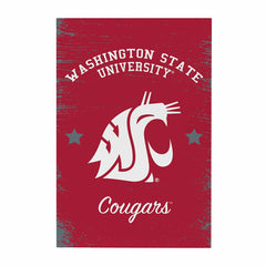 Washington State University Wood Wall Sign, 16x24