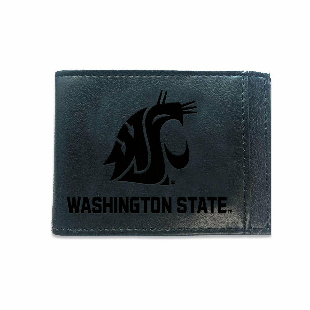 Front Pocket Wallet w/ RFID Blocking, Washington State University, Bla