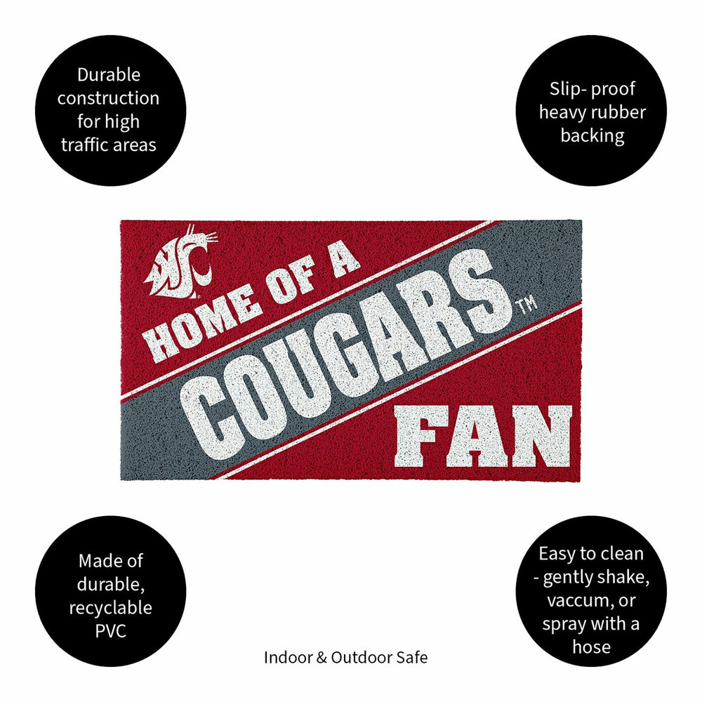 Washington State University, PVC Mat COLOR, Home of a Fan