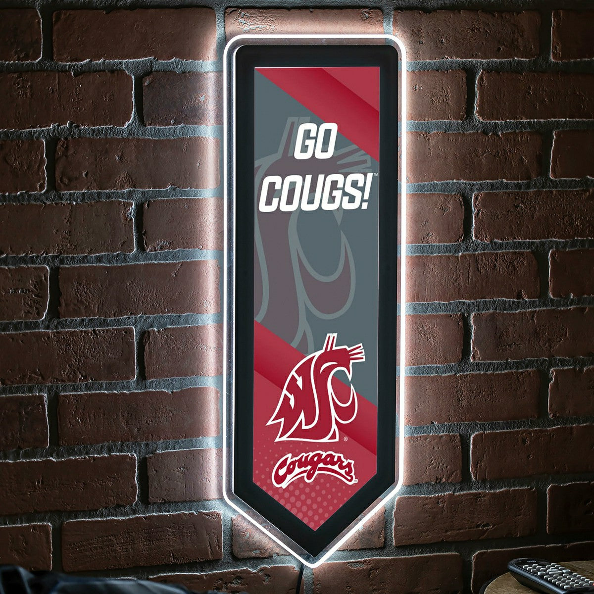 LED Wall Decor, Pennant, Washington State University