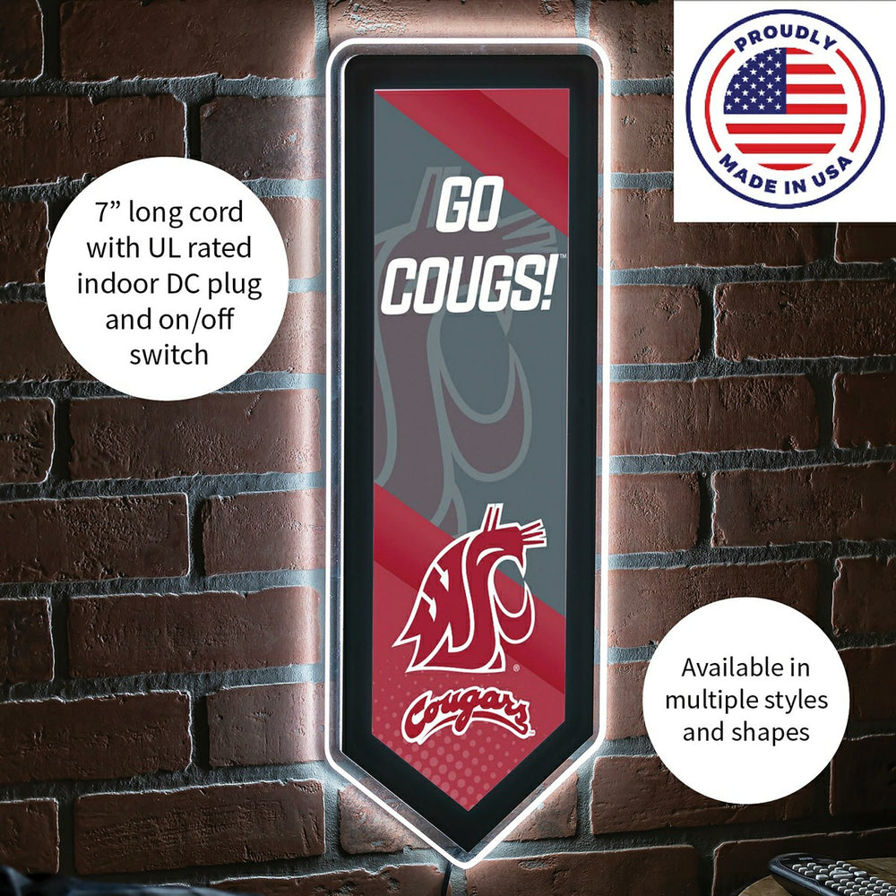 LED Wall Decor, Pennant, Washington State University
