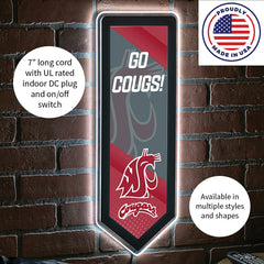 LED Wall Decor, Pennant, Washington State University