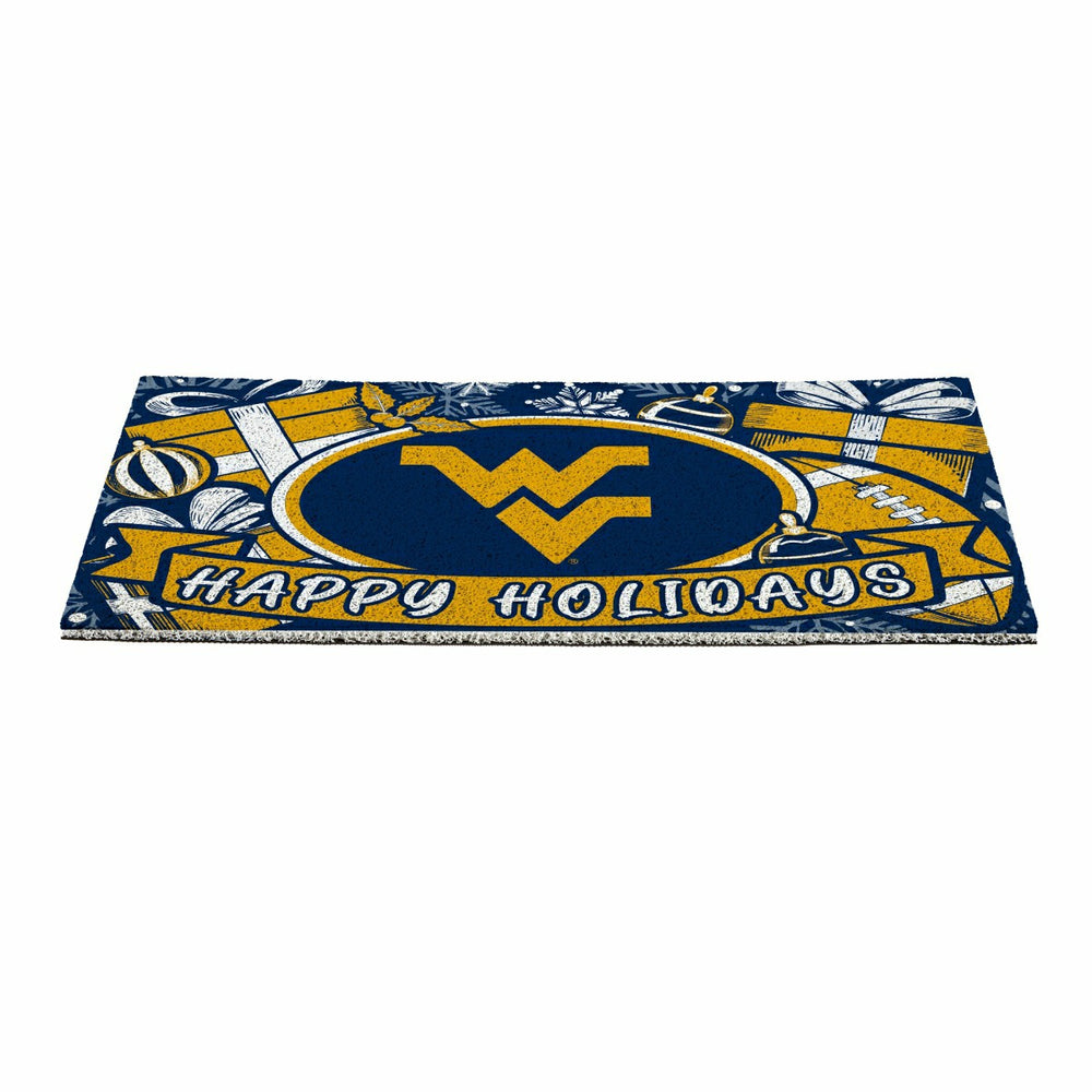 West Virginia University Holiday PVC Mat, 28"x16"