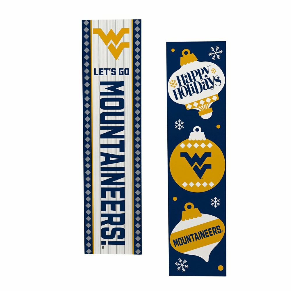 47" Double Sided Leaner, West Virginia University, Christmas