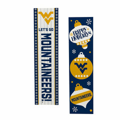47" Double Sided Leaner, West Virginia University, Christmas