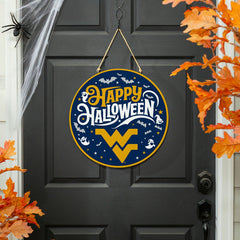 West Virginia University Halloween Round Door Décor with Hanging Rope,