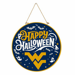 West Virginia University Halloween Round Door Décor with Hanging Rope,
