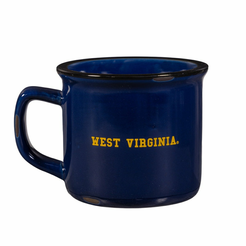 West Virginia University Ceramic Camp Cup with Enamel Finish, 14oz