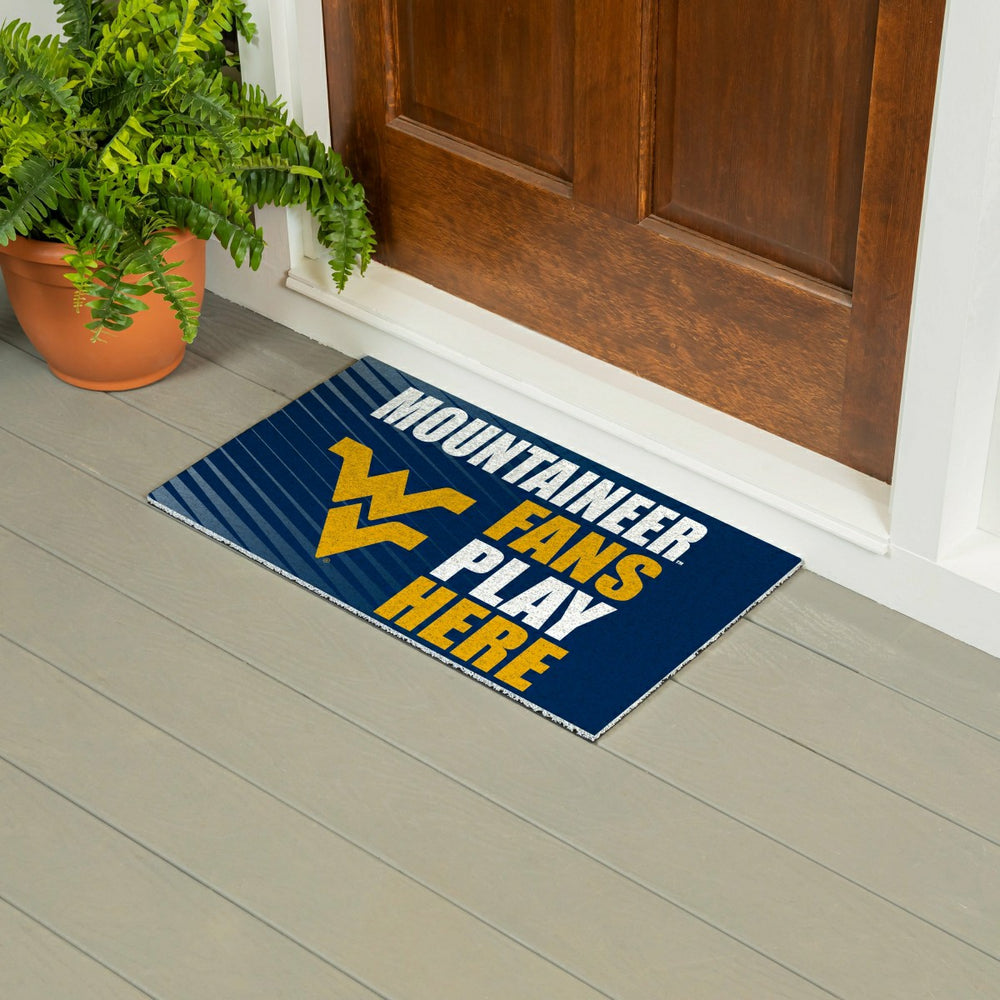 West Virginia University Fan Mat, 28"x16"