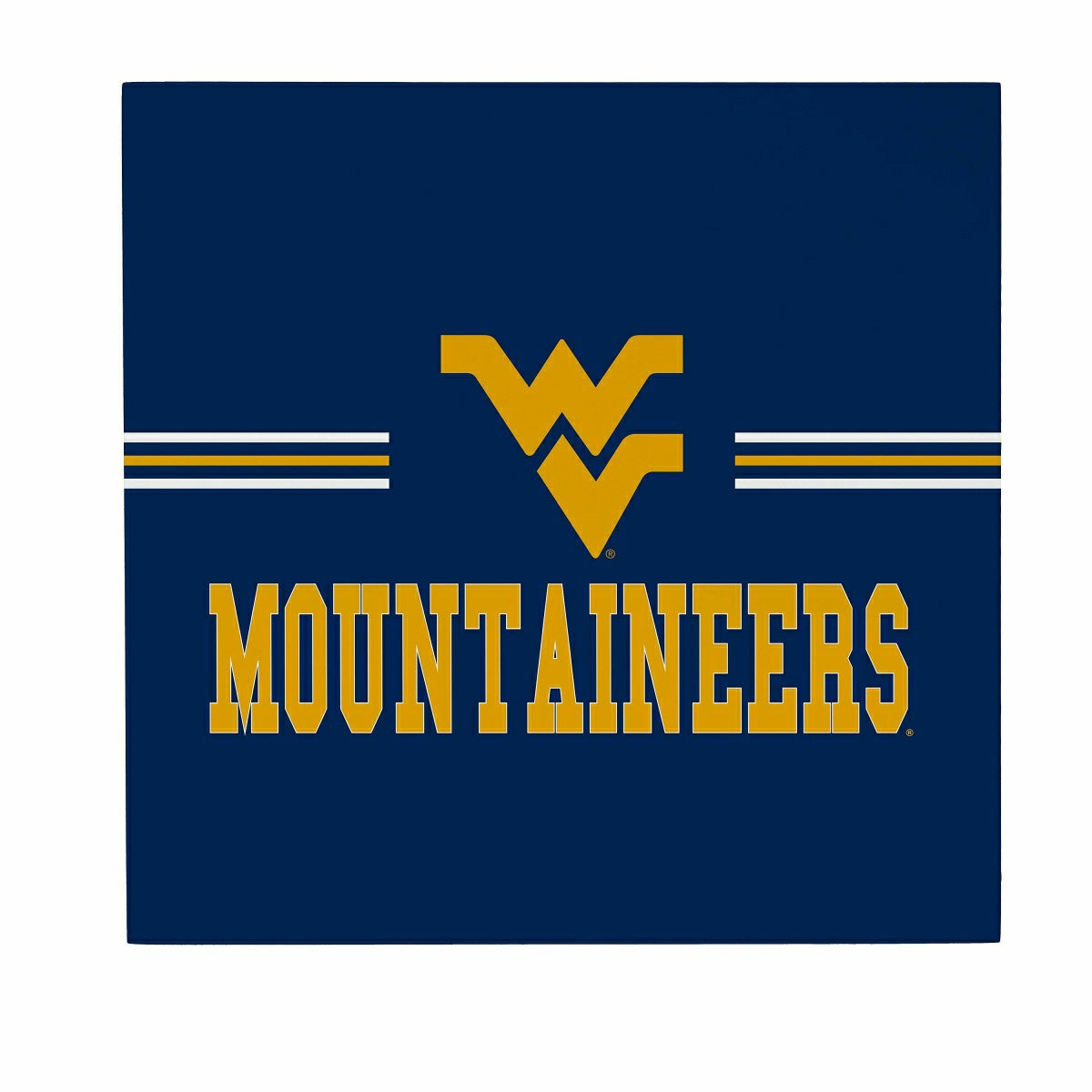 West Virginia University Wood Wall Sign, 12x12