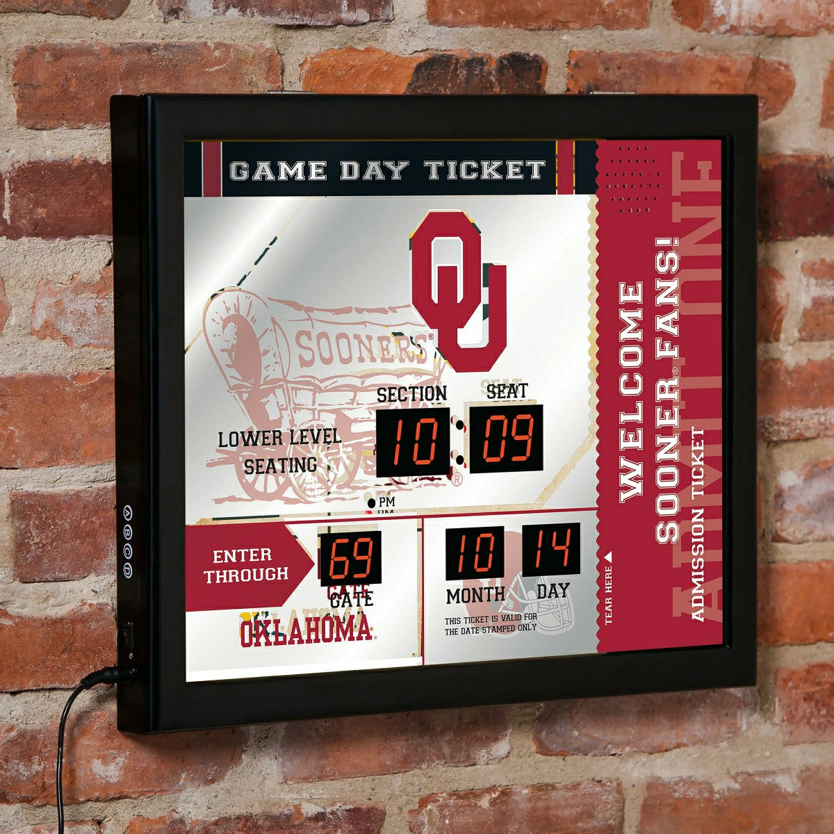 Scoreboard Wall Clock, Oklahoma