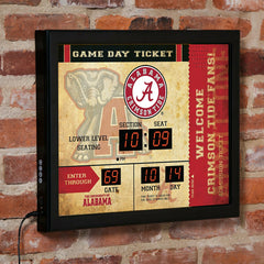 Scoreboard Wall Clock, Alabama